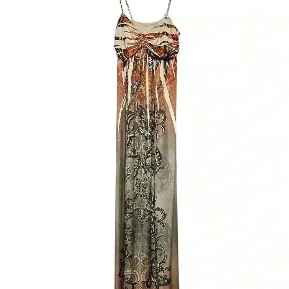 Elegant Multicolor Maxi Dress